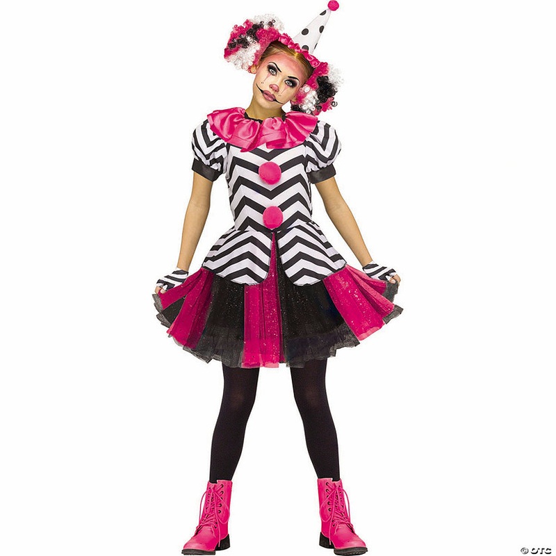 Kids Circus Harlequin Dress Costume