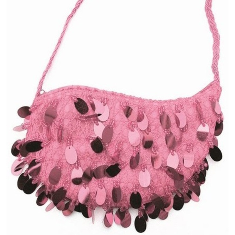 Pink 20s sequin handbag