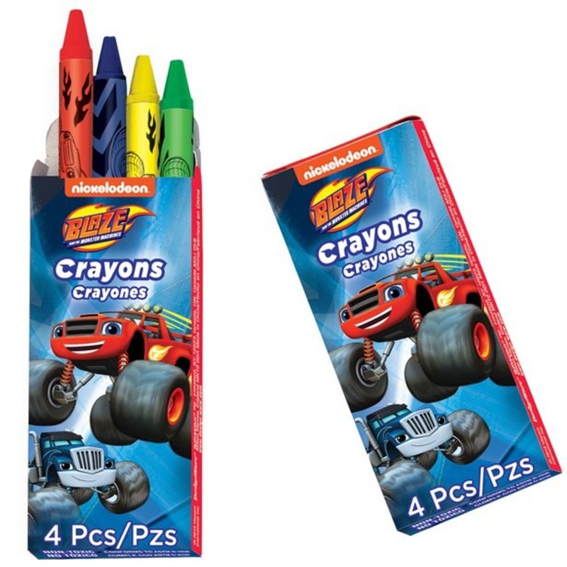 4 Blaze and the Monster Machines – wax crayons 7cm