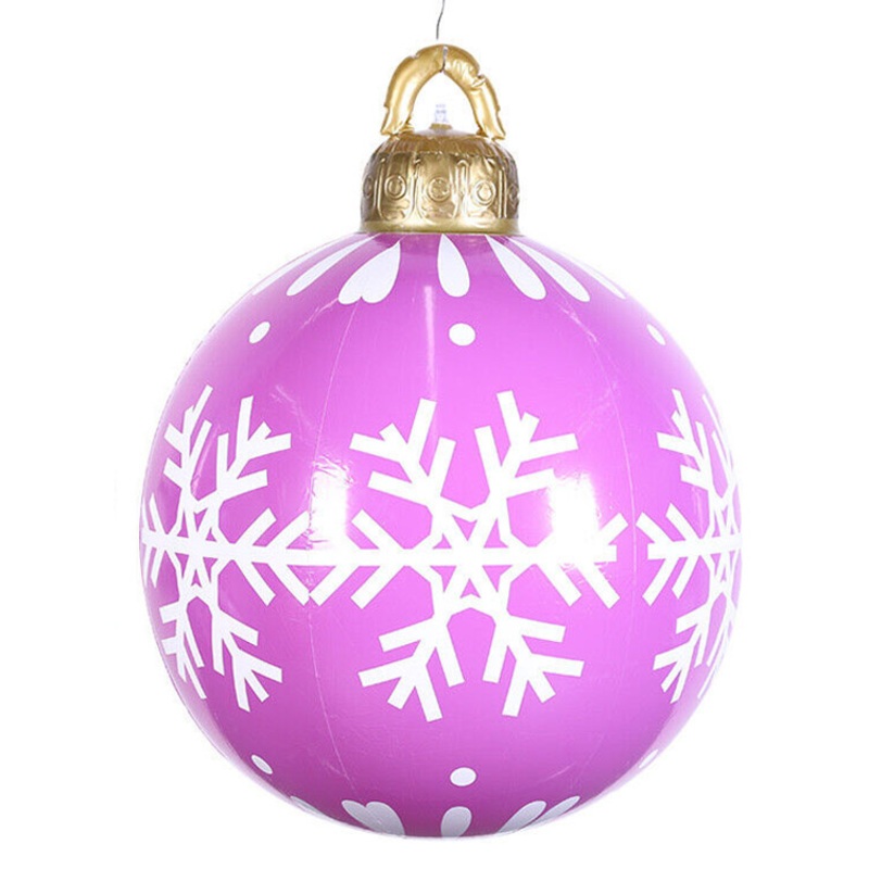 Outdoor Xmas Balloon Decor PVC Inflatable Decorated Ball