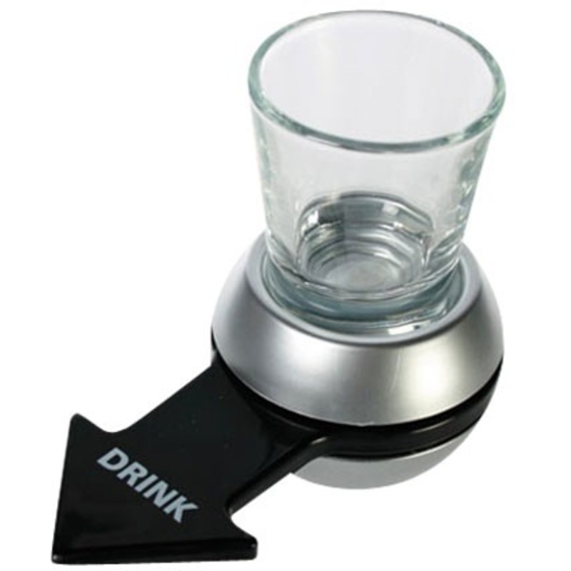 Party drinking game with shotglass