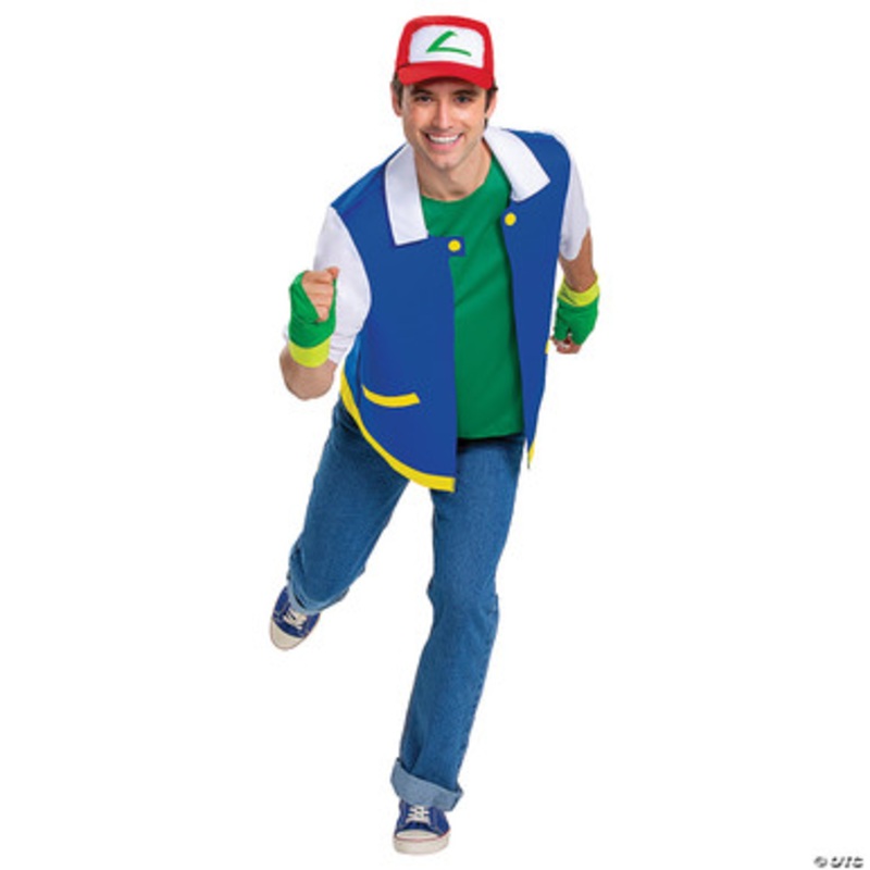 Pokmon Master Ash Ketchum Costume – Adult Small/Medium