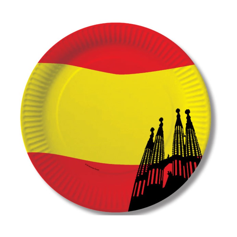 10 Spain party plates 23cm