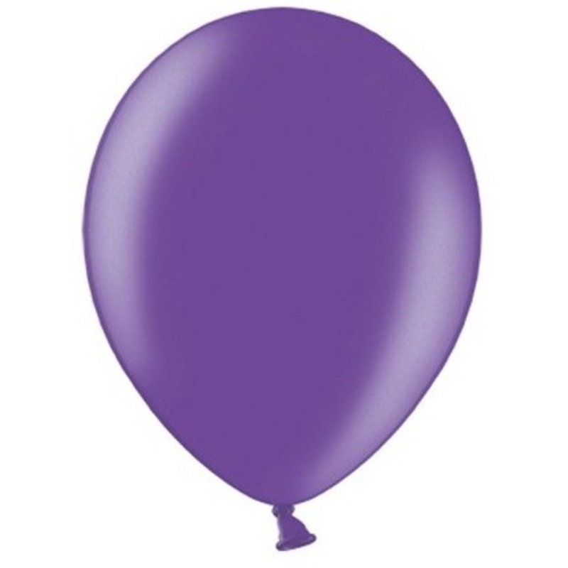 20 party star metallic balloons lilac 23cm