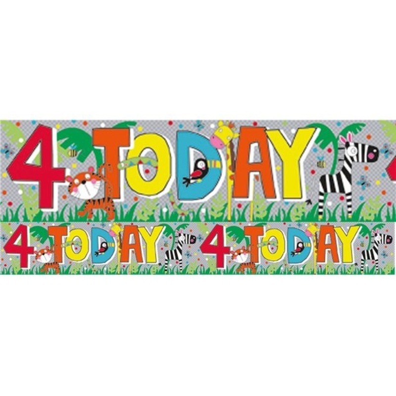 4 Today Safari foil banners 2.6m