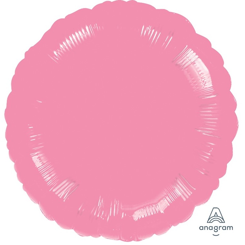 Round foil balloon pink 46cm