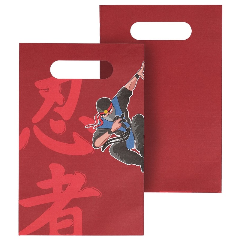 10 Ninja Power gift bags 23 x 15cm