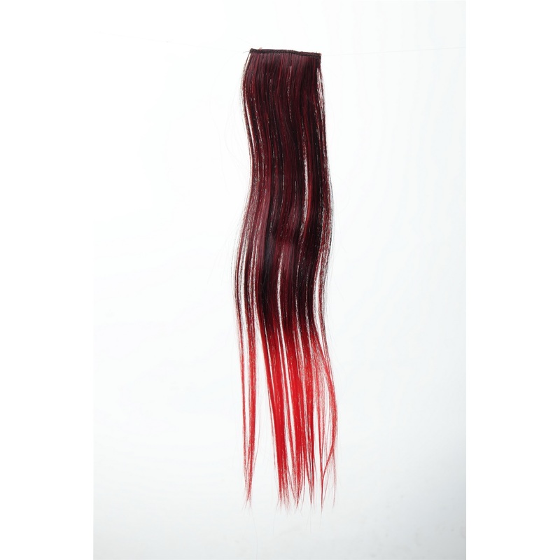 2 Clips Extension Strand Straight 45 cm Ombre Red YZF-P2S18P-1/113