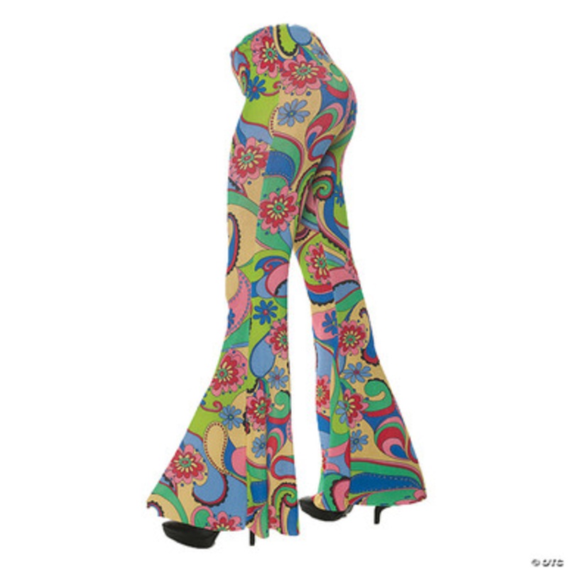 70’S Flower Bell Bottom Pants Small/Medium