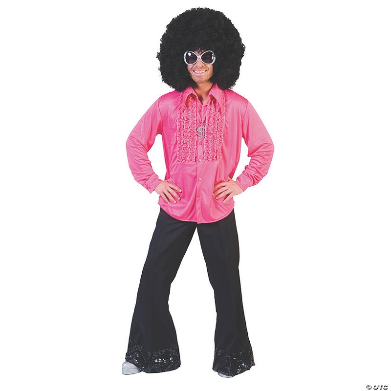 Adults Pink Saturday Night Medium Shirt