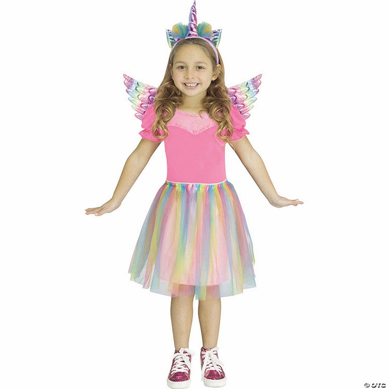 Kids Pastel Unicorn Wing Tutu Set Costume Accessory – One Size