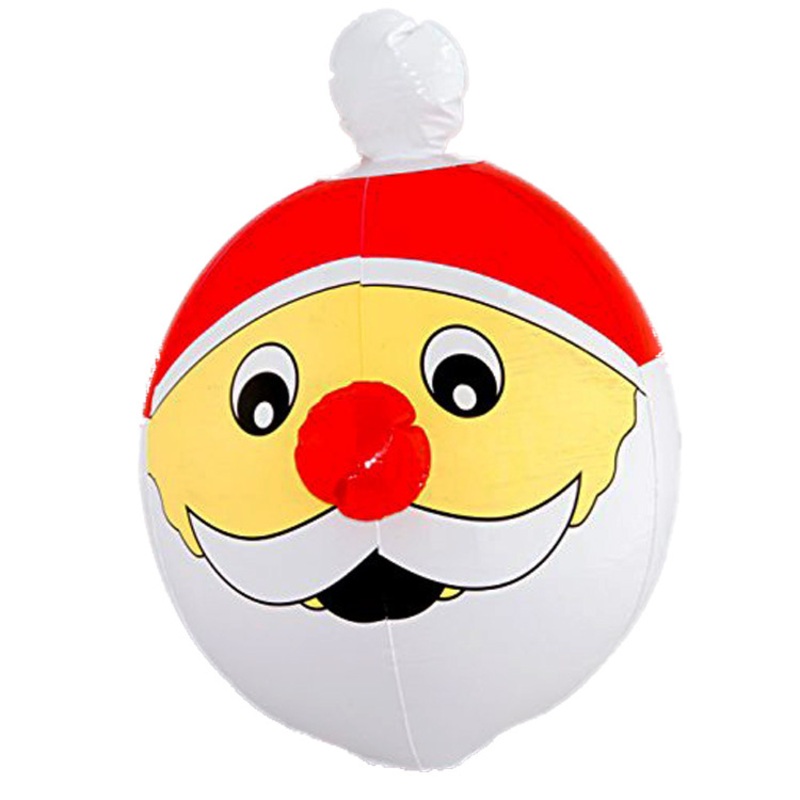 Party Supplies Xmas Decorations Inflatable Christmas Santa Round Heads