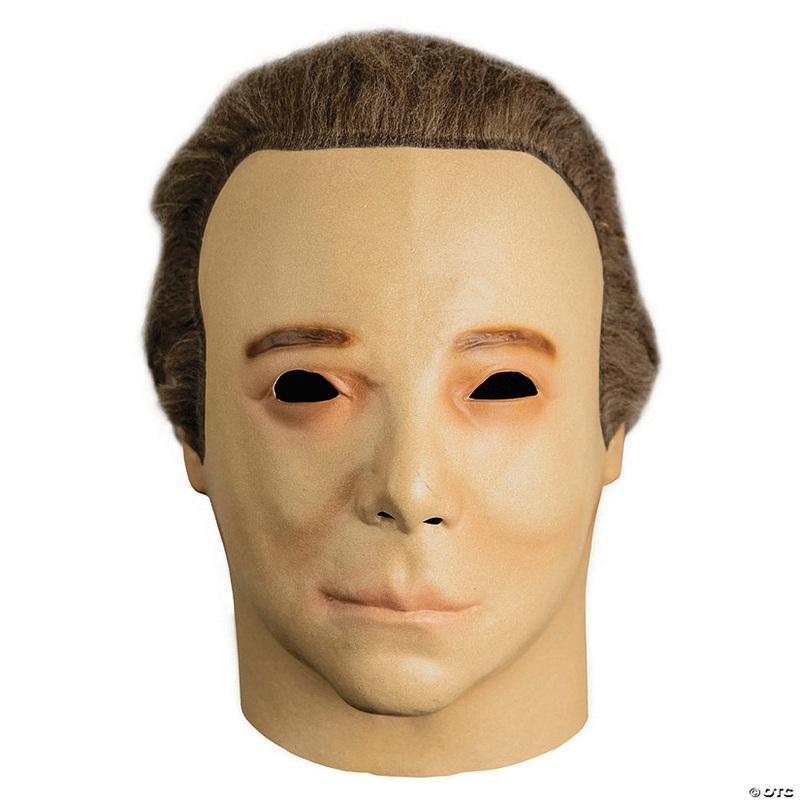 Adults Don Post Studios 1975 Overhead Face Mask with Brown Hair – One Size