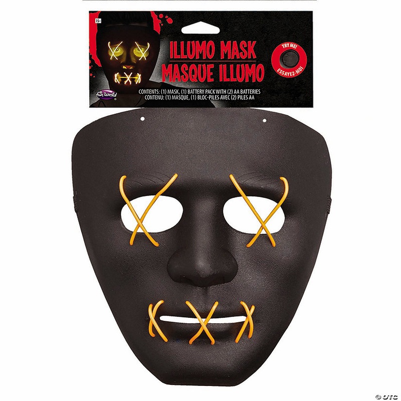 Adults Light-Up Illumo String Full Mask – One Size
