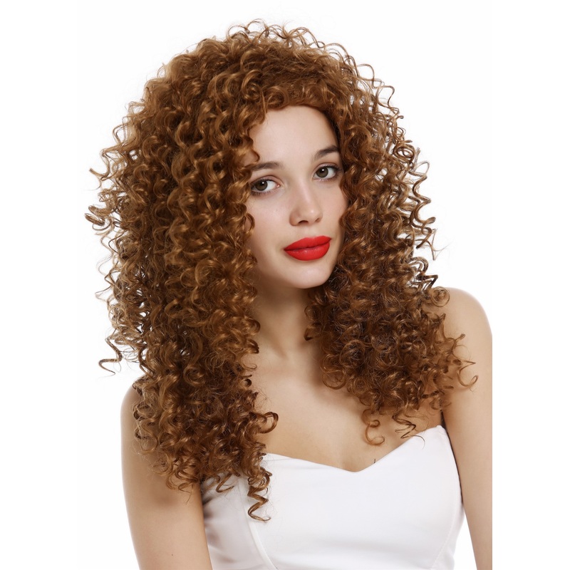 Lady Wig Women long very curly voluminous curls curled strawberry blond  VK-35