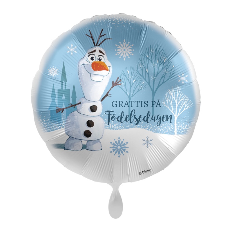 Wave Olaf birthday balloon -SWE 45cm