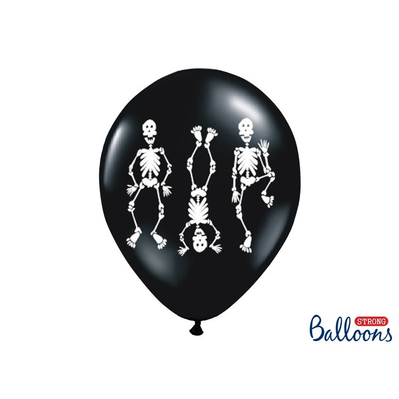 50 balloons Dancing Skeletons 30cm