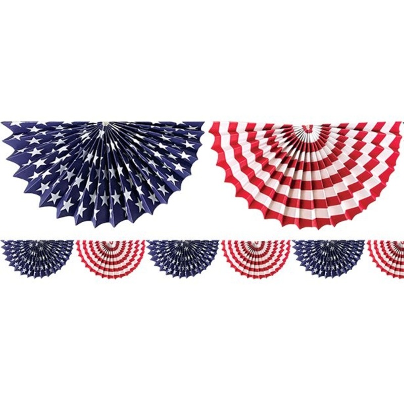 USA fan garland Stars & Stripes 2m