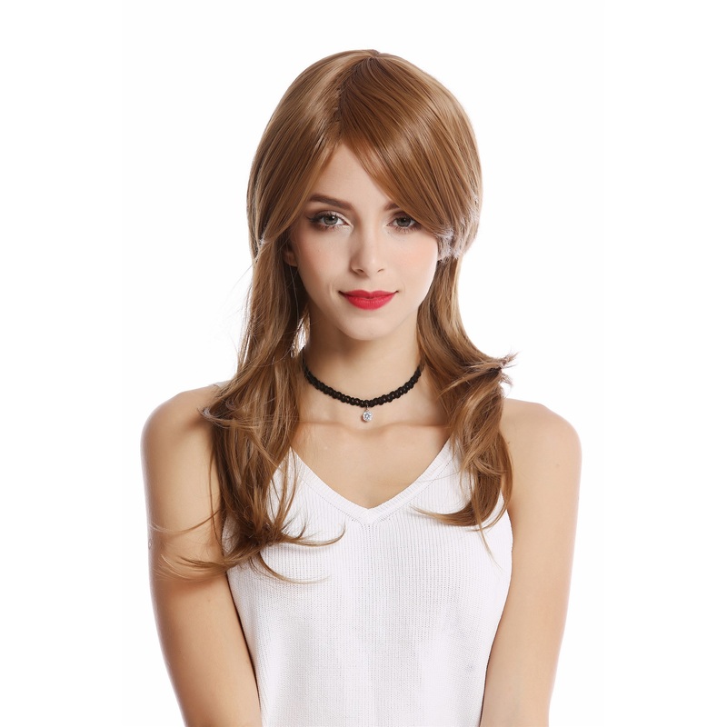 Lady Wig Halloween long layered slightly wavy layered hazelnut brown XH-804-KII27