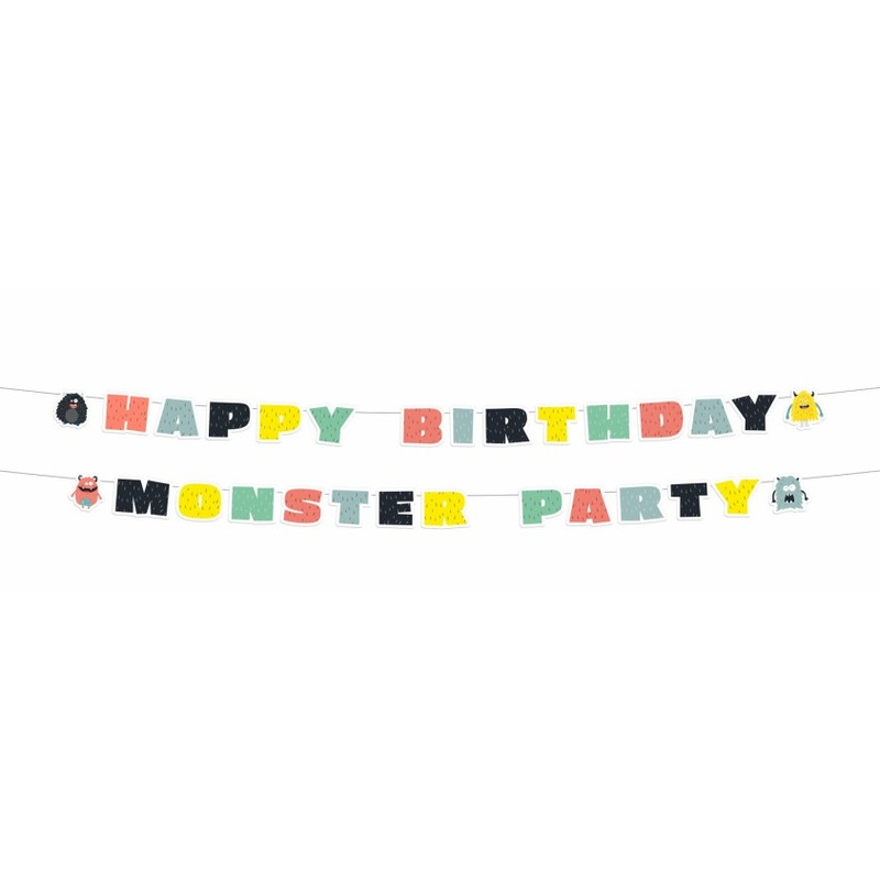 Monster Festival Birthday garland