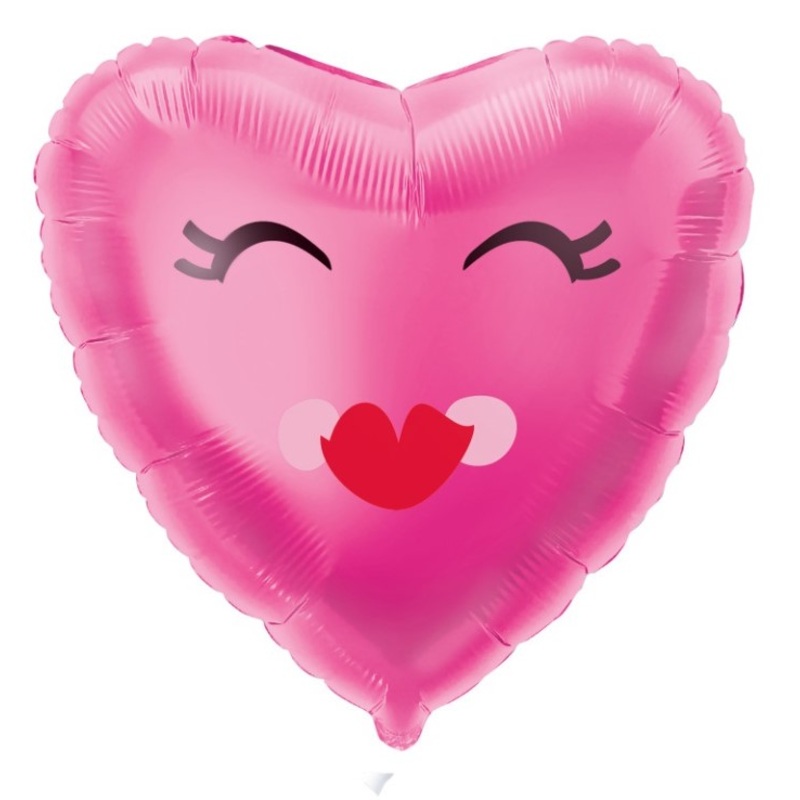 Smiling Heart foil balloon 46cm