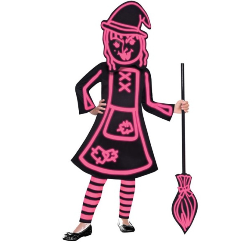 Glow In The Dark Witch Kids Costume