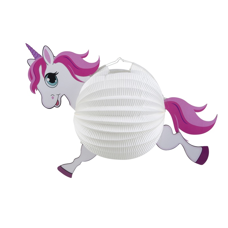 Unicorn Crazy Candy Motif Lantern 20cm