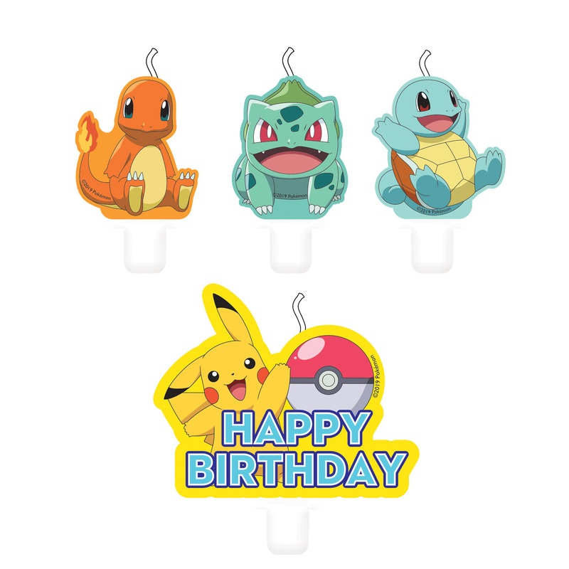4 Pokmon Master cake candles