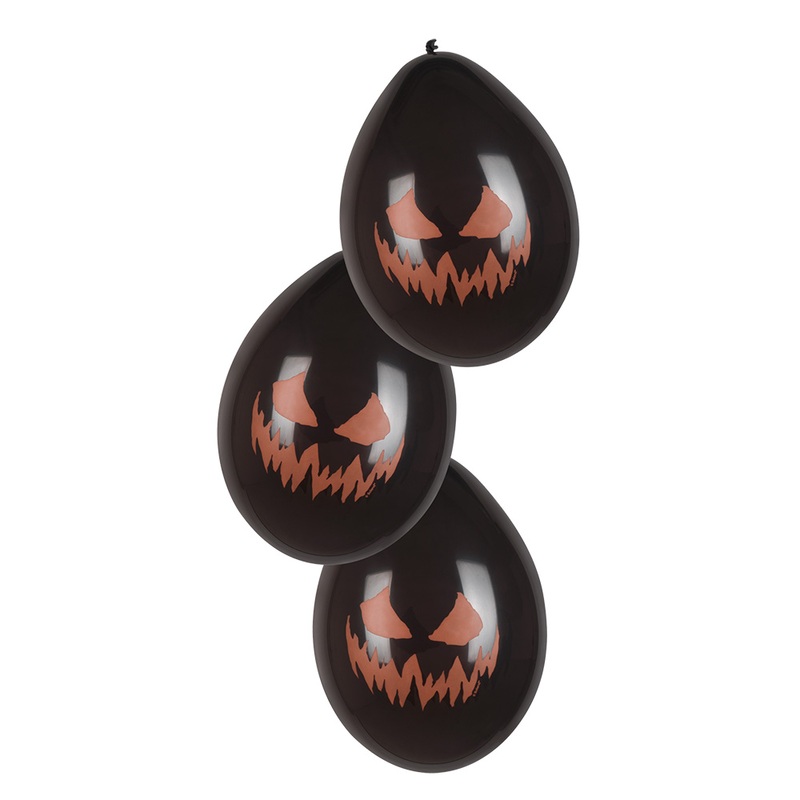 6 Hell Pumpkins Balloons 25cm
