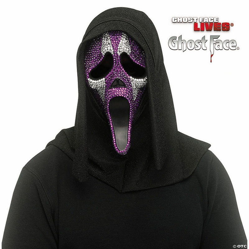 Adults Ghost Face Bling Jester Full Face Mask