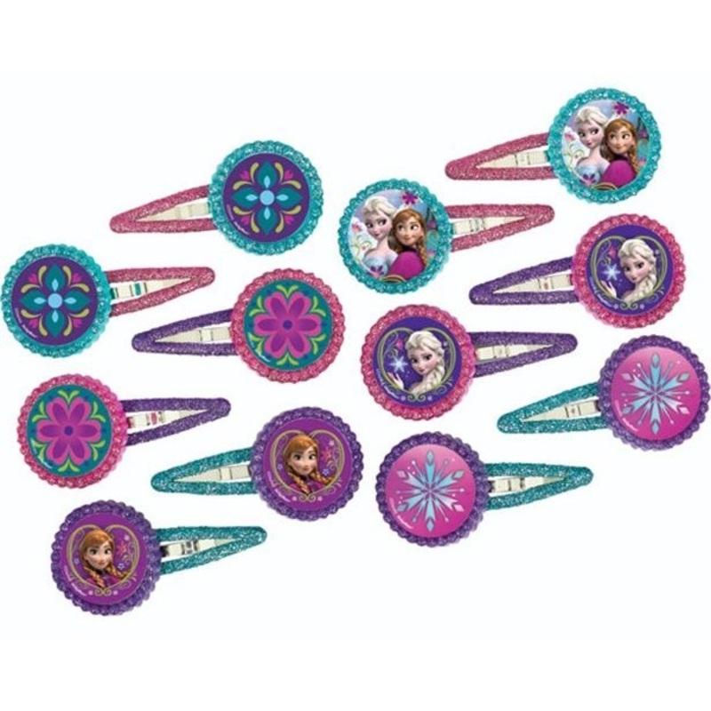 12 Frozen Winter World hair clips