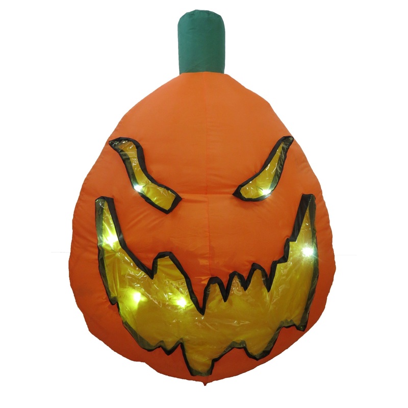 4FT Halloween Pumpkin LED Light Funnyholiday Home Yard Decoration
