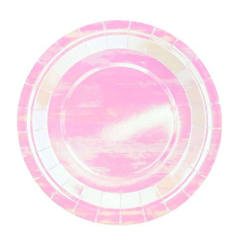 6 star gloss paper plates 18cm
