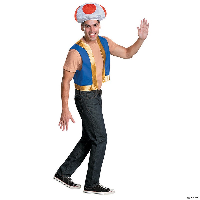 Adults Super Mario Bros. Toad Costume Kit – 42-46