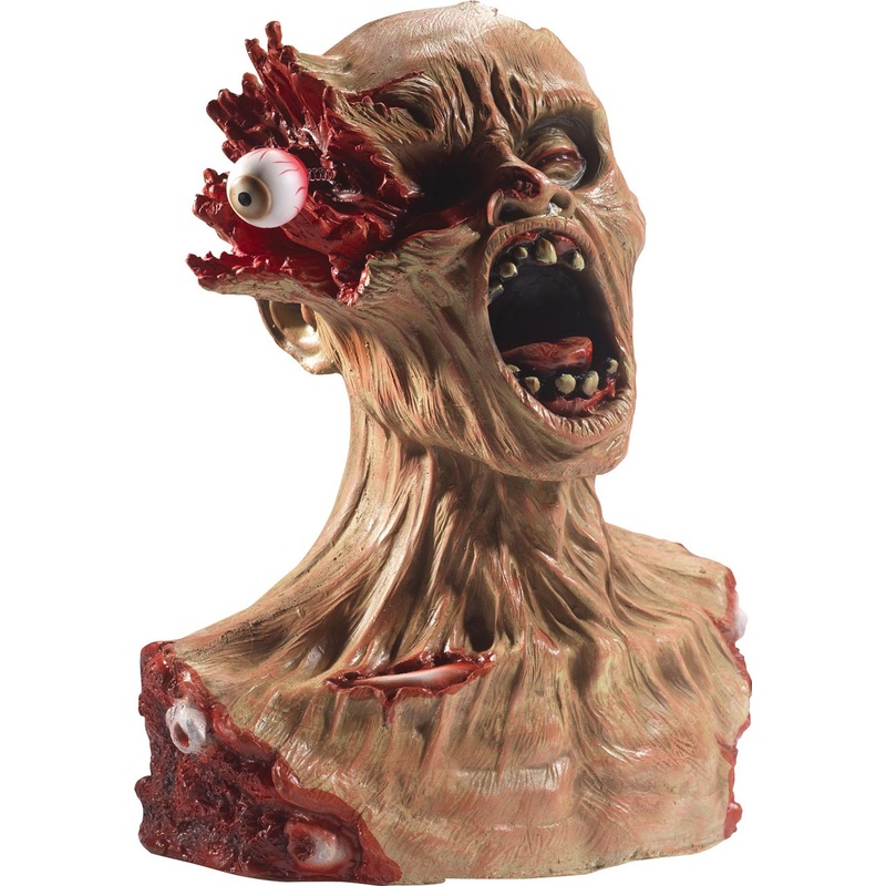 Suffering zombie upper body with flesh wounds 38cm
