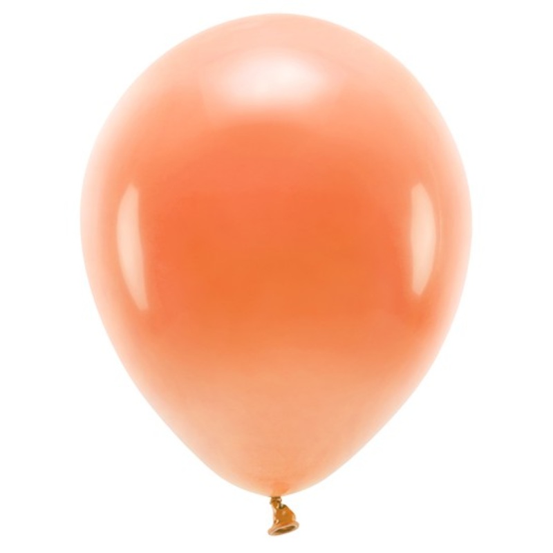 10 eco pastel balloons orange 26cm