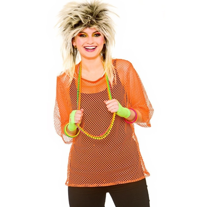 80’s Mesh Top – Neon Orange