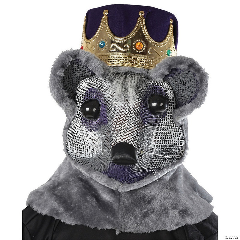 Adults Mouse King Headpiece with Purple & Red Crown