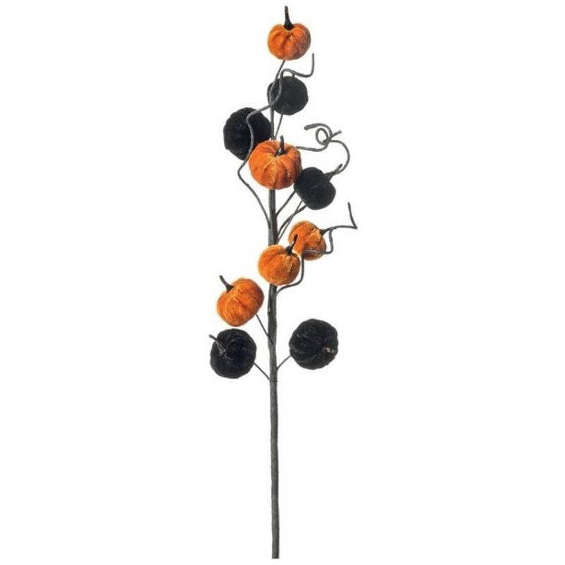 Autumn branch with pumpkins 70cm