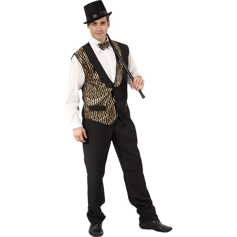 Men’s dance vest with bow tie