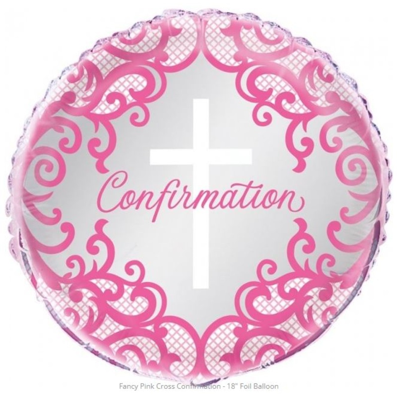 Pink Confirmation Balloon – 18