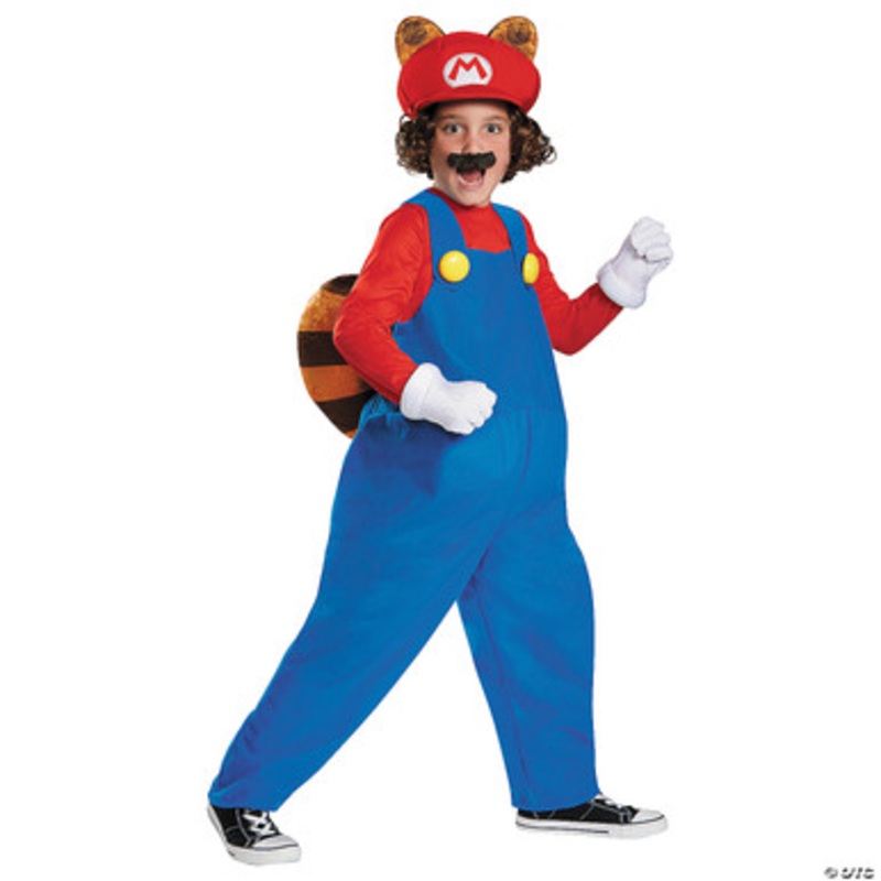 Super Mario Bros. Raccoon Deluxe Costume- Child Small