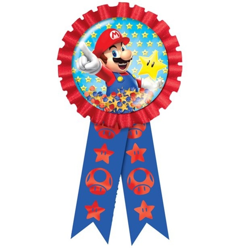 Super Mario Confetti Badges