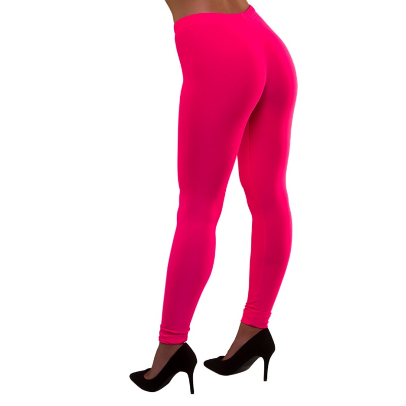 80’s Neon Leggings – Hot Pink