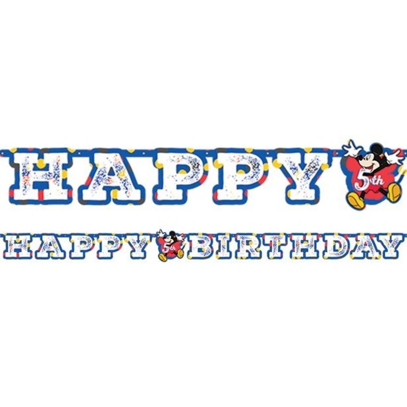 Mickey Mouse Birthday Party Garland 1.8m