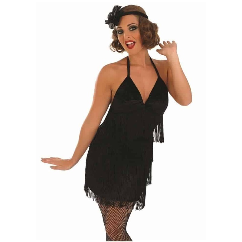 Sexy Black Flapper Dress – Plus Size