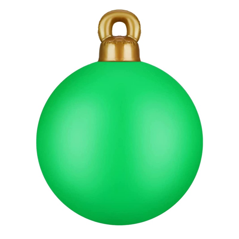Xmas Blow up Ball Decorations Giant Christmas PVC Green Inflatable Ball