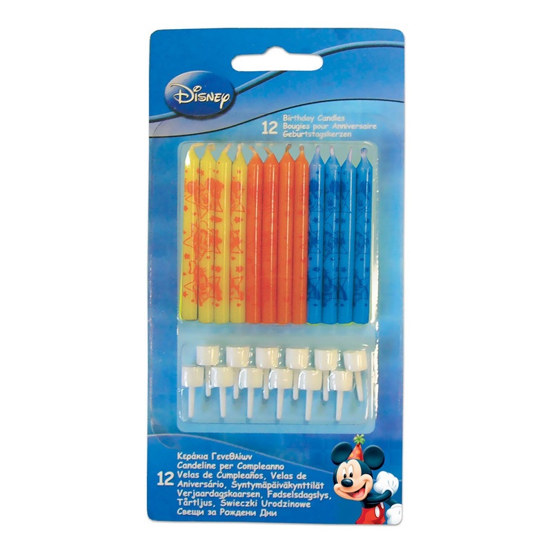12 Mickey’s Clubhouse cake candles