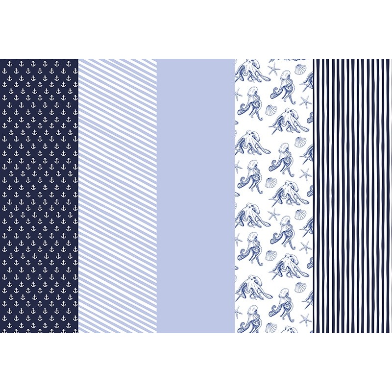 50 wrapping paper blanks Ahoy 68.5 x 100cm