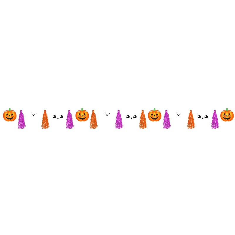 Happy Halloween Tassel garland 3m